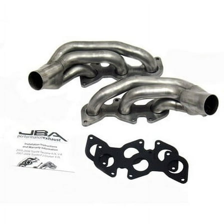 JBA Headers Cat4Ward Shorty Headers (Natural) - 2035S Fits select: 2005-2011 TOYOTA TACOMA, 2007-2009 TOYOTA FJ CRUISER