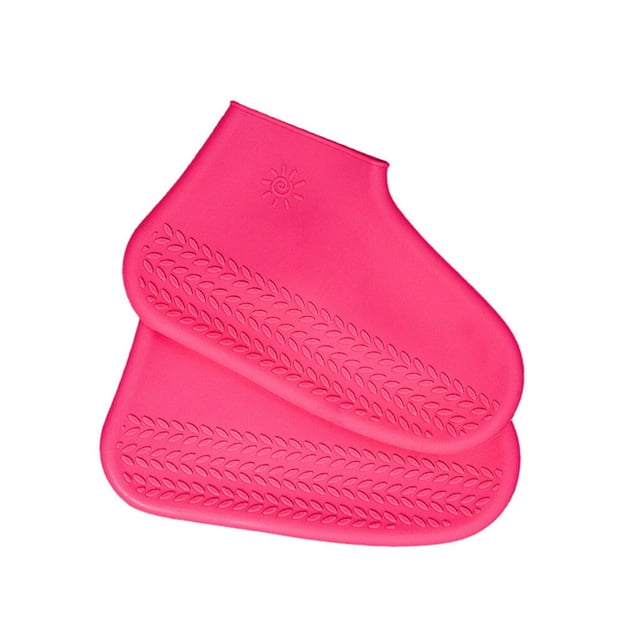 maskred 1 Paire de Couvre-Chaussures Réutilisables en Silicone S/M/L Imperméables pour Camping Extérieur Antidérapants Rose m 1Set