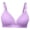 1-Purple, variant on Ersazi Comfortable Bras for Women Women Wireless Large Size Pull Together Bra Comfortable Underwear Black 40