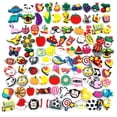 thumbnail image 1 of 100 Pcs Unisexe-Adulte Décoration de Chaussures en PVC Colorée Différente pour Breloques de Chaussures Autres, 1 of 6