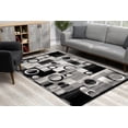 thumbnail image 4 of Rug Branch Montage Collection Modern Abstract Area Rug Doormat Entrance Floor Mat (3x6 feet) - 2'8" x 6', Grey, 4 of 6