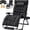 Black, variant on HarmonyStrings Oversized Zero Gravity Chair, 32In Recliner Lounge Chair with Removable Soft Cushion and Cup Holder, Adjustable Anti Gravity Chair Folding Patio Chairs Padded -Grey 1 Set