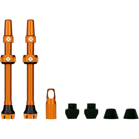 Muc-Off V2 Tubeless Valve Kit - Orange, 60mm, Pair