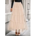 thumbnail image 2 of Falda Larga PRETTYGARDEN de Tul para Mujer con Cintura Alta Elástica, 2 of 8