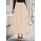 thumbnail image 2 of Falda larga de tul PRETTYGARDEN para mujer, moda de otoño 2025, 2 of 8