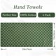 thumbnail image 3 of Toallas de mano Jacquotha Soft Green a cuadros, paquete de 4 unidades, 420 g/m², 3 of 7