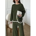 thumbnail image 4 of Conjunto Coordinado PRETTYGARDEN Suéter de Punto con Pantalón de Pierna Ancha M, 4 of 8