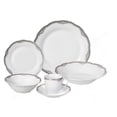 thumbnail image 1 of Lorren Home Trends Elizabeth Dinner Set, Silver, 1 of 4