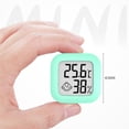thumbnail image 3 of Mini termómetro digital LCD temperatura humedad medidor higrómetro (verde), 3 of 5