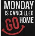 thumbnail image 2 of Monday Cancelled Go Home Weekend Vibe Plus Size Long Sleeve Graphic Tee Shirt Brisco Brands 2X, 2 of 5