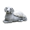 thumbnail image 2 of Estatua de perros ángeles Ornamento de animales creativo coleccionable para jardín de césped interior Estilo B, 2 of 8