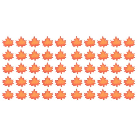 

NUOLUX 100 pcs DIY Beads String Materials Home Pendant Making Beads Maple Leaf Beads Decors