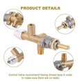 Safety Brass Patio Heater Main Control Valve with Pilot Port Fit for