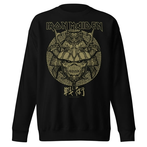 Iron Maiden Senjutsu Jumbo Print Unisex Sweatshirt - Black - Medium