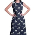thumbnail image 2 of Moomaya Printed Womens Sleeveless Peter Pan Collar Kurta Pant Set,2 Piece Ethnic Set, 2 of 6