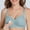 Light Blue, variant on Womens Bras Summer Pure Cotton Close Knit Anti Sagging Plus Size Sports Bras for Women Pink D
