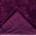 thumbnail image 5 of Better Trends 26"x 26" Euro Pillow Sham 100% Cotton Pillow Cover Medallion Design Machine Washable (Plum) Ashton Collection, 5 of 5