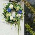 thumbnail image 6 of TETOU 23" Hydrangea Wreaths, Artificial Floral and Seasonal Wreath, Spring Wreaths for Front Door Outdoor Indoors Winter Valentine, 6 of 8