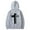 Grey, variant on FINALGANG Men Autumn Winter Sweatshirts Cross Print Long Sleeve Hooded Simple Hoodie With Pocket Durable Clothes