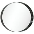 thumbnail image 5 of Empire Art Direct Ultra Stainless Steel Oval Wall Mirror 24" x 36" Brushed Black, 5 of 14