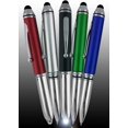 thumbnail image 4 of SyPen Stylus Pen for Touchscreen Devices, Tablets, iPads, iPhones, Multi-Function Capacitive Pen With LED Flashlight, Ballpoint Ink Pen, 3-In-1 Pen, 5PK, Blue, 4 of 5