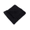 thumbnail image 1 of Pure Color Flannel Fleece Blanket Couch Solid Color Bed Blanket Sheet 70*100cm (Black), 1 of 3
