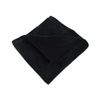 COCHLOUS Twin Fleece Throw Blanket for Couch Bed, Soft Cozy Plush Microfiber (Black)