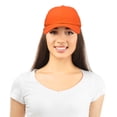 thumbnail image 4 of DALIX Plain Dad Hats 2 Pack Deal in Orange, 4 of 6