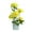 Yellow, variant on Travelwant Artificial Rose Flower Vase, Fake Silk Rose Flowers Bonsai Vase, Artificial Rose Flowers in Small Ceramic Vase Decoration for Home Office Table Wedding
