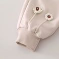 thumbnail image 5 of Toddler Baby Girl Clothes 12 18 Months 2T 3T 4T 5T 6T Fall Winter Outfits Cute Print Long Sleeve Sweatshirt Pant Outfits Beige Size 1-2 Years, 5 of 6