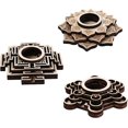 thumbnail image 1 of Kopida 3 Pcs Wooden Sphere Stands for Display Crystal Ball, 3 Pattern Designed Crystal Ball Displays Stand Base Wooden Crystal Ball Stand Holder for Home Decor, 1 of 5