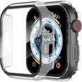 thumbnail image 1 of Yanonmyfd 2 Piezas Funda para Apple Watch Series 6/5/4/SE 3/SE 2/SE 40mm Protector Pantalla Vidrio Templado Incorporado,HD Protección Completa PC Dura Estuche Protective Case,Transparente,40mm, 1 of 46