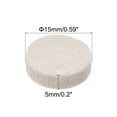 thumbnail image 2 of Uxcell Felt Furniture Pads 15mm Dia Self-stick Anti-scratch Floor Protector 200 Pads, 2 of 5