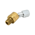 thumbnail image 5 of Interstate Pneumatics FBS404 1/4" MPT Brass Fitting with 1/4" FPT Steel Swivel Adapter, 5 of 8