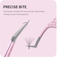 thumbnail image 2 of ANNAFRIS Eyelash Extension Tweezers,Fiber Tip Grip Boot Volume Lash Tweezers,Professional Pointed Lash Extension Tweezers for Easy Lash Application and Removal-F03, 2 of 7