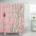 thumbnail image 1 of ABPHQTO Cherry Vector Plum Blossom Traducción Rama Arte aislado Cepillo de belleza Cortina de ducha 160x180 cm, 1 of 1