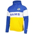 thumbnail image 2 of Men's New Era Gold/Royal Los Angeles Rams Colorblock Current Pullover Hoodie, 2 of 3