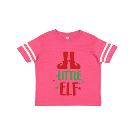 

Inktastic Little Elf Elf Shoes Stars Christmas Xmas Gift Toddler Boy or Toddler Girl T-Shirt