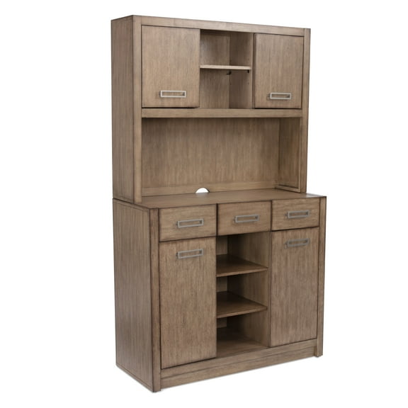 Homestyles Big Sur Wood Buffet with Hutch in Brown