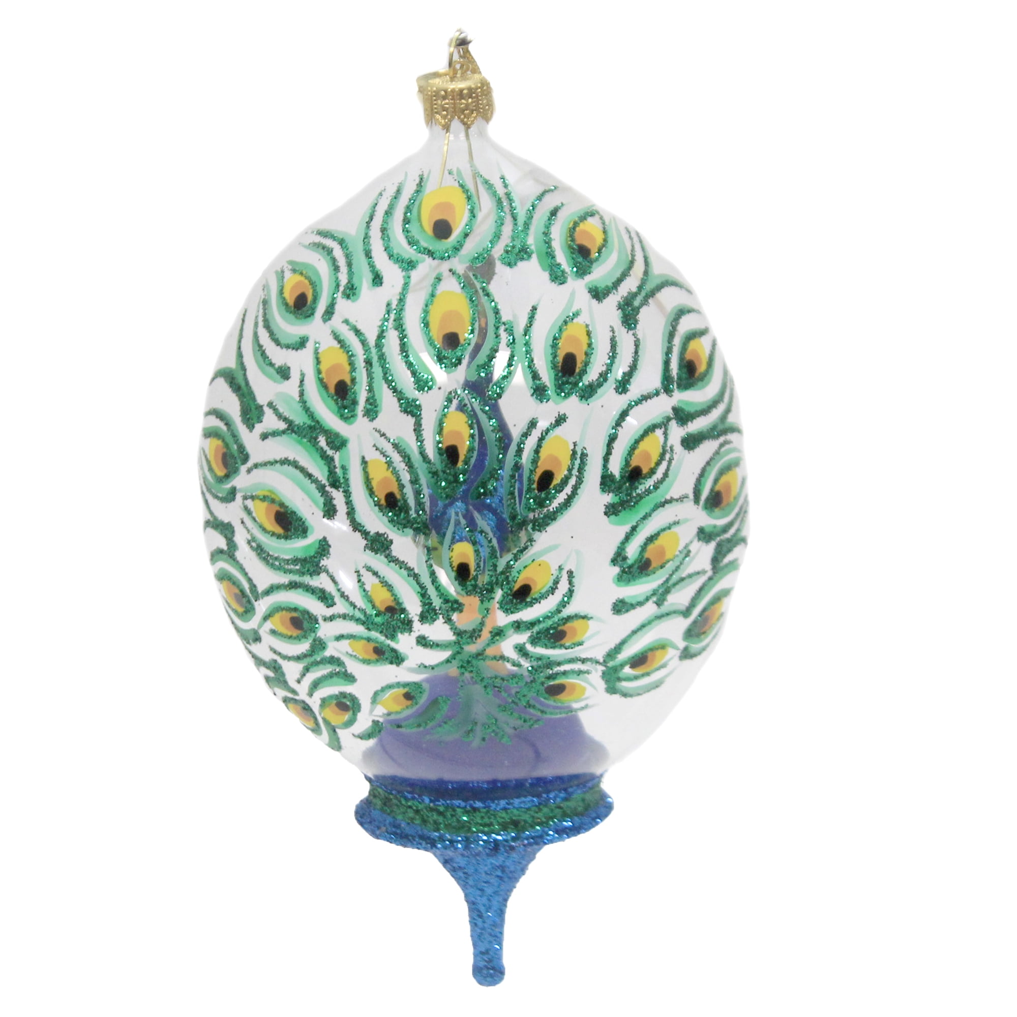 Peacock Glass Ornament – Amusements Gift Shop
