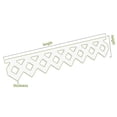 thumbnail image 2 of 6"H x 5/8"P x 48"L El Dorado Architectural Grade PVC Running Trim, 2 of 12