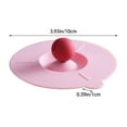 thumbnail image 2 of 1 Pcs Silicone Cup Lids, Silicone Cup Lids Food Grade Airtight Seal Mug Covers, Anti-Dust Glass Cup Cap, Universal Cup Lids for Coffee and Tea Mugs Cups Tea Pots, 2 of 9