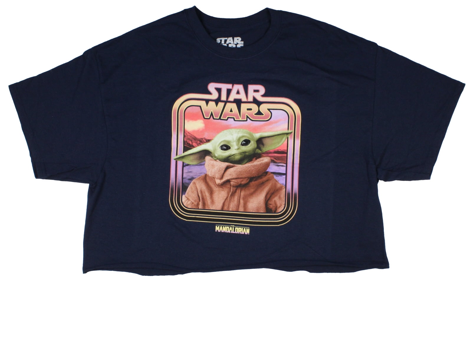 Star Wars The Mandalorian Baby Yoda Snapshot Womens Crop Top T Shirt