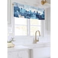 thumbnail image 3 of Valances for Windows Abstract Urban Silhouette Rod Pocket Cafe Window Treatments Valance Curtains for Kitchen Bathroom Laundry Basement Windows 56"x16", 3 of 9