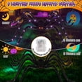 thumbnail image 4 of 5FT Giant Spider Halloween Decorations with 56 LED Purple Lights, Large Black Realistic Spider with Timer & Remote Control, Light up Spider for Indoor Outdoor Yard Halloween Decorations, 4 of 7