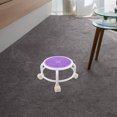 thumbnail image 4 of HOOWIFFY Tabouret Roulant en Plastique Flexible et Pratique avec Roues Tabouret Bas Rond pour Usage Domestique, 4 of 7