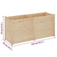 thumbnail image 2 of vidaXL Planter Patio Outdoor Raised Garden Bed Flower Box Solid Wood Pine, 2 of 8