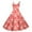 A-Orange723, variant on Womens Heart Print Fit Flare Dress Double Spaghetti Strap Flared A-Line Midi Dress Sparkly Romantic Valentine's Day Cocktail Dress