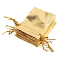thumbnail image 1 of 50pcs Drawstring Wedding Gift Party Pouch Bag S/M/L Size , Gold, 1 of 8