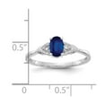 thumbnail image 3 of Auriga 14k White Gold Sapphire and Diamond Ring for Women Size- 7, 3 of 6